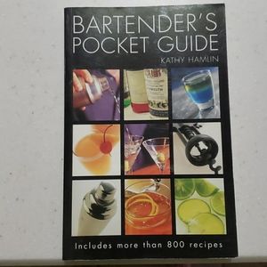 Bartender's pocket guide book
